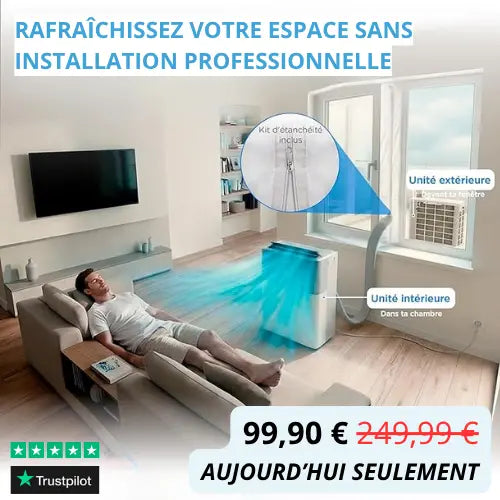 Midea PortaSplit - Refroidit comme une clim fixe, se branche comme un ventilateur